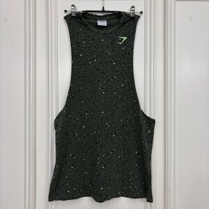 Gymshark Devant Seamless Shirt David Laid Green Mens Small Tank Phantom Training